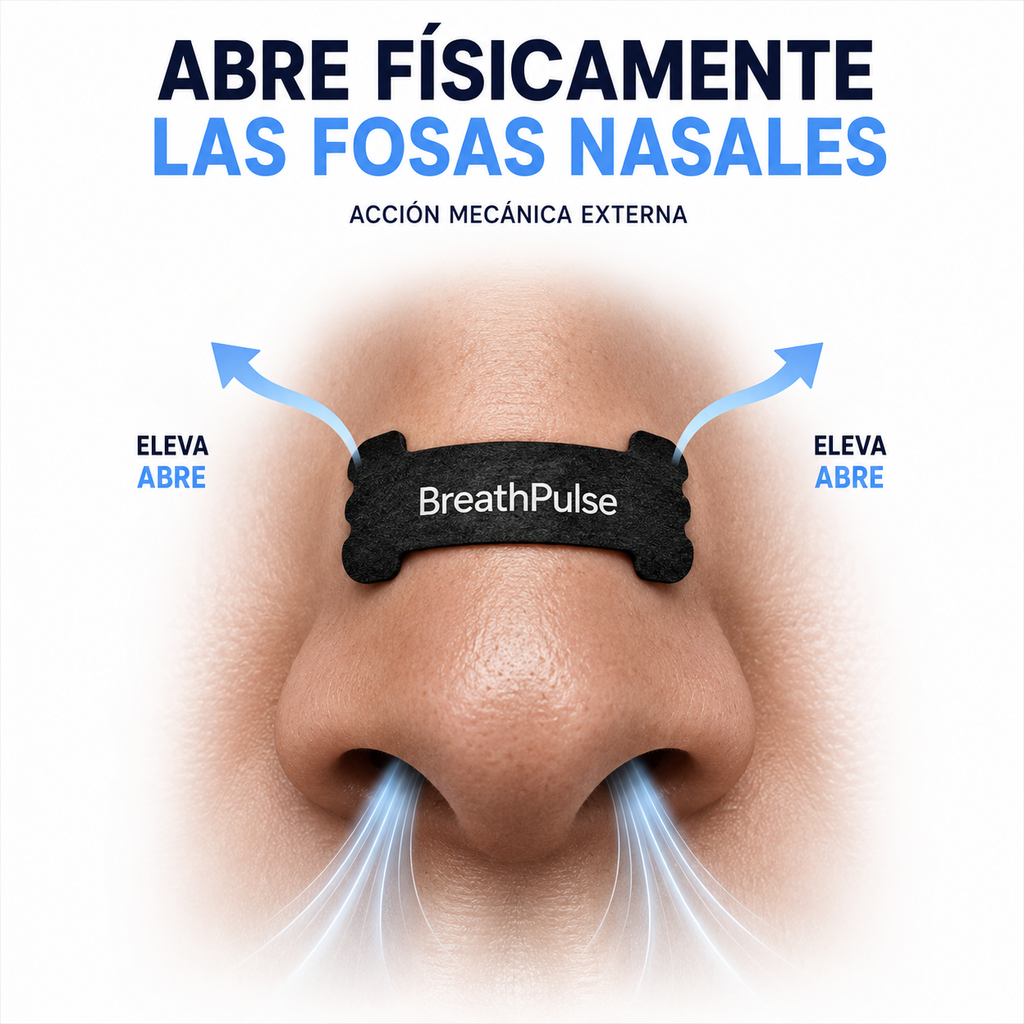 BreathPulse  Sport Tiras Nasales 30 unidades